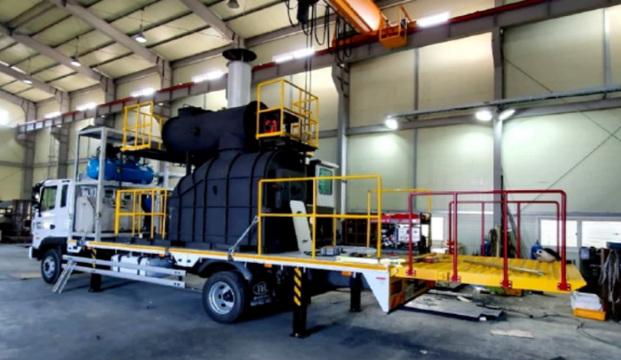 소각로 이동형 시스템 (트럭 탑재형)